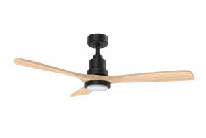 Uitvoering: zwart met naturelbruine vleugels en LED lamp