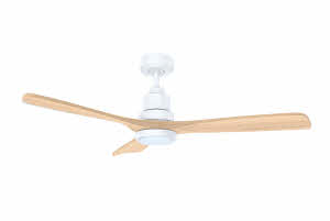 Uitvoering: wit met naturelbruine vleugels en LED lamp